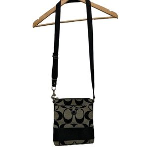 Coach crossbody bag black and grey